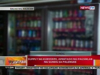 BT: Supply ng kuryente sa Balagtas, Bulacan, apektado ng pagsiklab ng sunog sa palengke