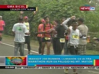 BP: Ultra marathon sa paligid ng Mt. Mayon at Malangsi 'Fishtival' sa Pangasinan, idinaos