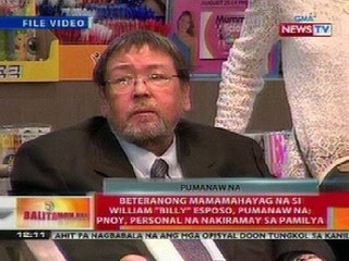BT: Beteranong mamamahayag na si William 'Billy' Esposo, pumanaw na