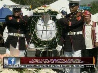 24 Oras: Ilang Filipino World War 2   veterans, binigyang pugay at inalayan   ng bulaklak