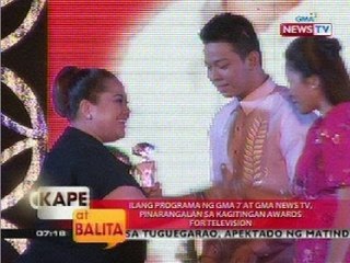 KB: Ilang programa ng GMA 7 at GMA News TV, pinarangalan sa Kagitingan Awards for Television
