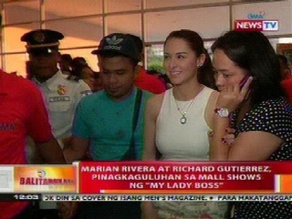 BT: Marian Rivera at Richard Gutierrez, pinagkaguluhan sa mall shows ng 'My Lady Boss'