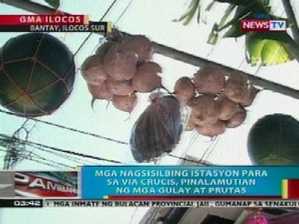 BP: Mga istasyon para sa Via Crucis sa Ilocos Sur, pinalamutian ng mga gulay at prutas