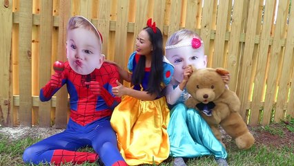 Frozen Elsa & Spiderman become crying baby? w/ Snow white, Maleficent, bad baby, joker girl,