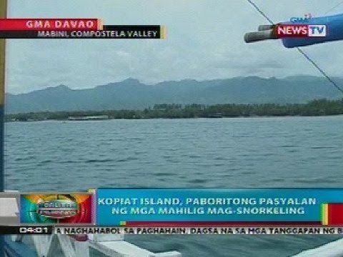 BP: Kopiat Island sa Compostela Valley, paboritong pasyalan ng mga mahilig mag-snorkeling