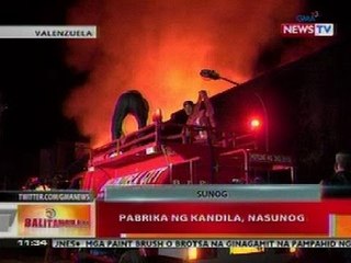 BT: Pabrika ng kandila sa Valenzuela, nasunog