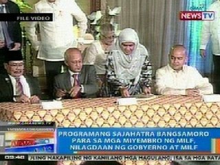 NTG: Programang Sajahatra Bangsamoro, nilagdaan na ng gobyerno at MILF