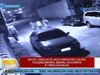 UB: Bahay sa QC, pinasok ng mga armadong lalaki; 3 biktima, binaril ng sumpak at pinagsasaksak