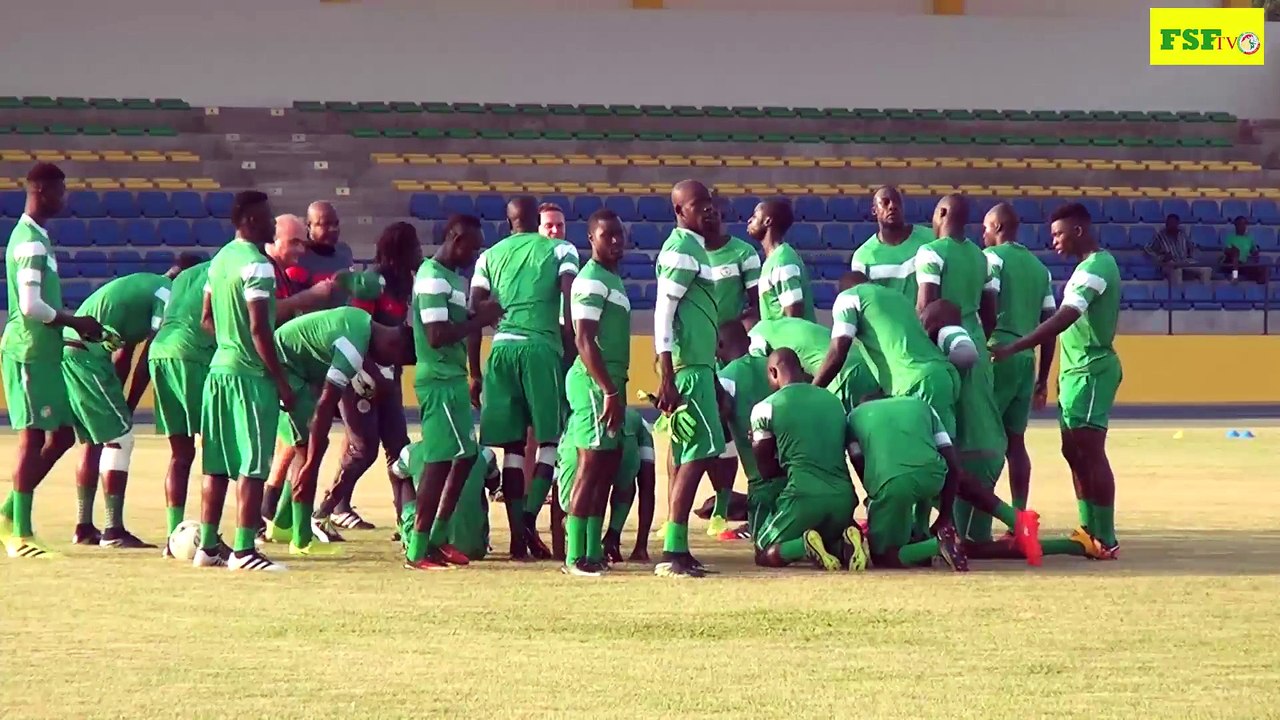 Dernière séance d'entraînement avant la Tunisie, CAN 2017 match Tunisie Sénégal