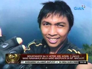 24 Oras: Cuenca police, inaalam na kung si Victor Ayson ang natagpuan patay sa Mt. Maculot