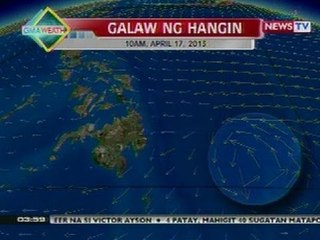 BP: Weather update as of 3:59 p.m. (Apr 15, 2013)