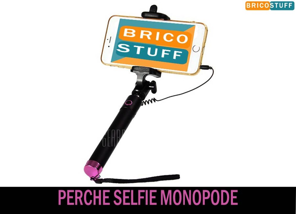 Perche canne selfie téléscopique extensible 20-72 cm stick monopod