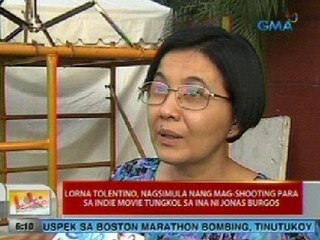 UB: Lorna Tolentino, nasgsimula nang mag-shooting para sa indie movie tungkol sa ina ni Jonas Burgos