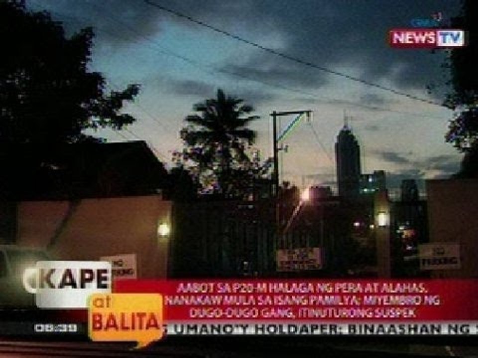 KB: Aabot sa P20M, natangay mula sa kasambahay na nabiktima ng Dugo-Dugo gang sa Mandaluyong