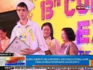 NTG: Ilang ahensya ng gobyerno, may educational loan para sa mga estudyante sa kolehiyo