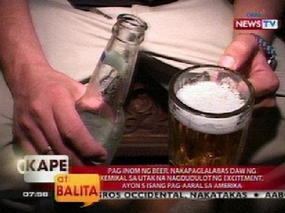 KB: Pag-inom ng beer, nakapaglalabas daw ng kemikal sa utak na nagdudulot ng excitement