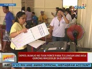 UB: DepEd, bumuo ng task force para tulungan ang mga gurong magsisilbi sa eleksyon