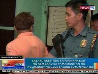 NTG: Lalaki, arestado sa Malabon dahil sa pagnanakaw ng ATM card