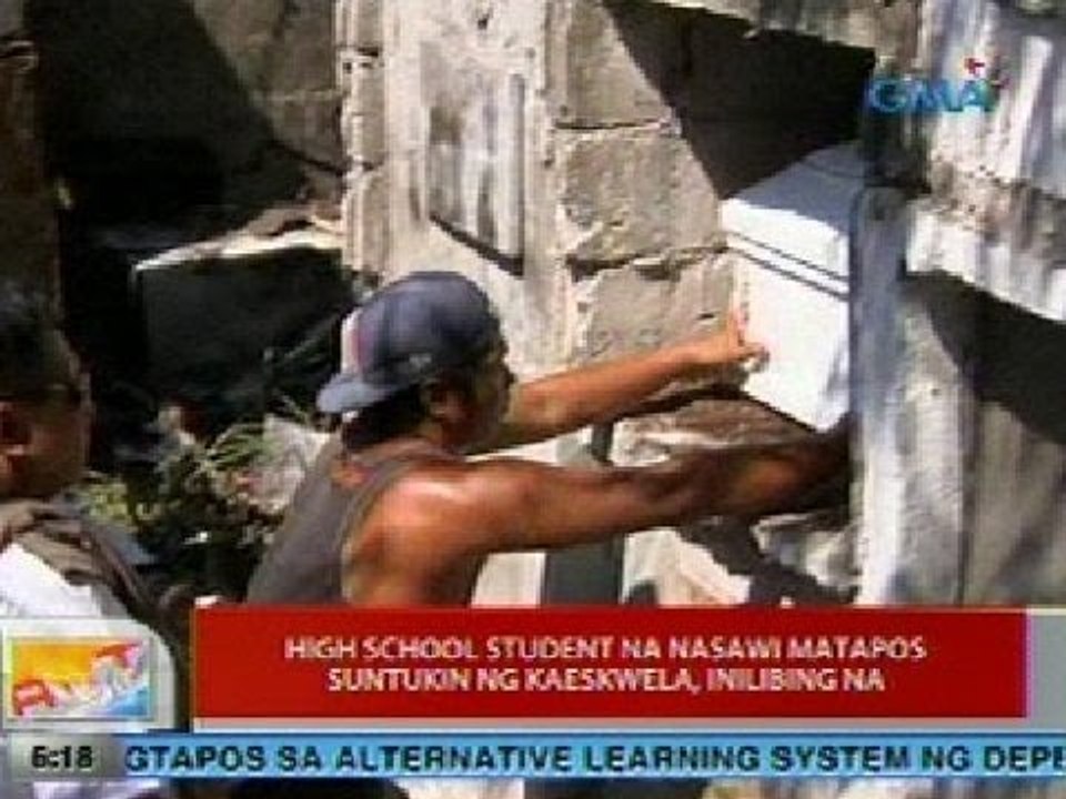 UB: High school student na nasawi sa Taguig matapos suntukin ng kaeskwela, inilibing na