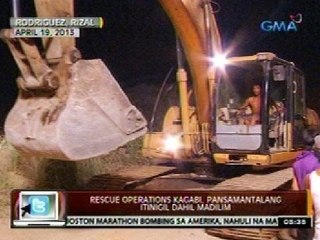 24 Oras: Rescue ops kagabi, pansamantalang itinigil dahil madilim