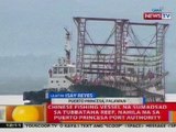BT: Chinese vessel na sumadsad sa Tubbataha, nahila na sa Puerto Princesa Port Auhtority