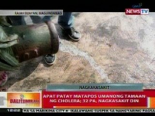 BT: 4 patay sa Maguindanao matapos umanong tamaan ng cholera; 32 pa, nagkasakit din
