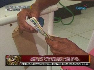 24 Oras: Mayoralty candidate Bernadine Joson, inireklamo dahil sa umano'y vote-buying