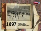 KB: Panghimagas: 1897: Idinaos ang pinakaunang Boston Marathon