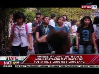 SONA: Mayroon bang youth vote na maaaring   maka-impluwensiya sa idaraos na eleksyon?