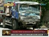24 Oras: Dalawa, patay sa banggaan ng tricycle at truck