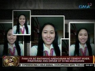 24 Oras: Pamilya ng biktimang nadaganan ng cement mixer, pinatawad ang driver at 'di na kakasuhan