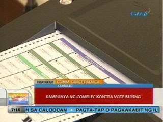 UB: Kampanya ng COMELEC kontra vote buying