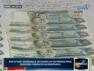 Saksi: PNP at BSP, nagbabala sa pagkalat ng pekeng pera ngayong panahon ng kampanya