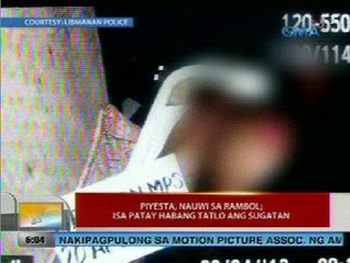 UB: Piyesta, nauwi sa rambol; isa patay habang tatlo ang sugatan