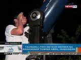 NTG: Taunang lyrid meteor shower na nagaganap tuwing Abril, inabangan