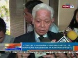 NTG: COMELEC Chairman Sixto Brillantes, Jr., hindi raw magbibitiw sa kanyang pwesto