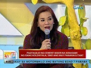 UB: Pagtagilid ng cement mixer na ikinasawi ng isang kolehiyala, sino ang may pananagutan?