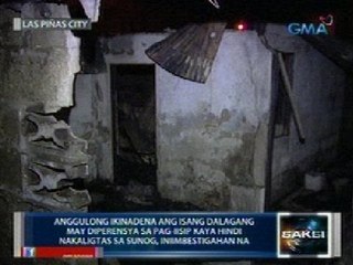 Saksi: Dalagang namatay sa sunog sa Las Piñas, nakakadena umano kaya 'di nakalabas ng bahay