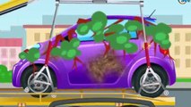 Der Abschleppwagen in Stadt | Lastwagen Bau Cartoon Serie für Kinder | Animierter Zeichent