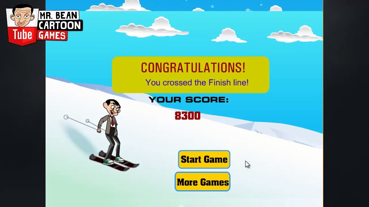 ᴴᴰ ღ Mr Bean Skiing ღ - Mr Bean Games - Baby Games (ST)