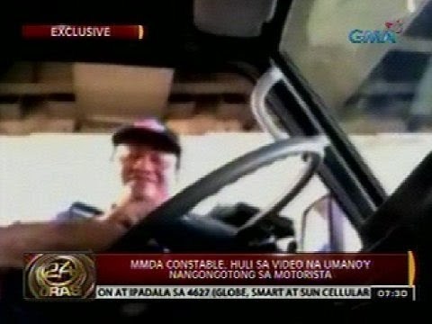 24 Oras: MMDA constable, huli sa video na umano'y nangongotong sa motorista
