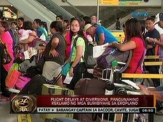 24 Oras: Flight delays at diversions, pangunahing reklamo ng mga bumibiyahe sa eroplano