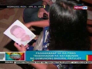 BP: Paghahanap sa isa pang trabahador na natabunan ng gumuhong basura sa Rizal, patuloy