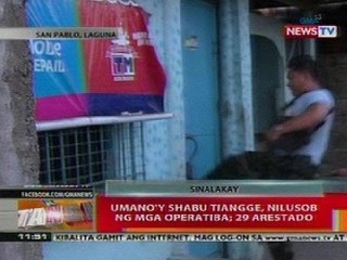 BT: Umano'y shabu tiangge sa Laguna, nilusob ng mga operatiba