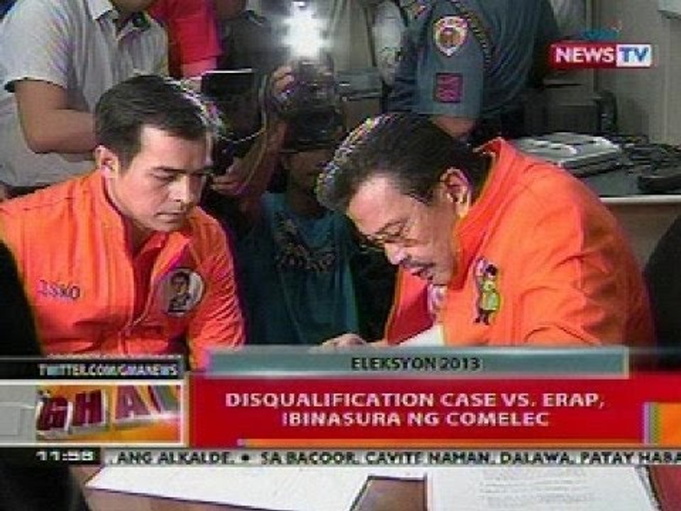 BT: Disqualification case vs Erap, ibinasura ng COMELEC