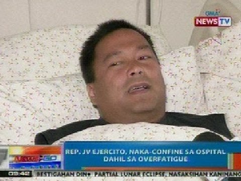 NTG: Rep. JV Ejercito, naka-confine sa ospital dahil sa overfatigue