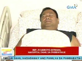 UB: Rep. JV Ejercito-Estrada, naospital dahil sa overfatigue