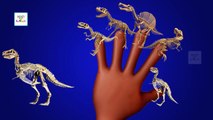 Finger Family Crazy Dinosaur Family Nursery Rhyme | Funny Dinosaur Finger Family 3D Cartoon Songs