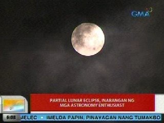 UB: Partial Lunar Eclipse, inabangan ng mga astronomy enthusiast