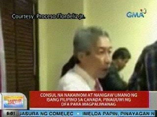 UB: Consul na nakainom at nanigaw umano sa isang Pinoy, pinauuwi ng DFA para magpaliwanag